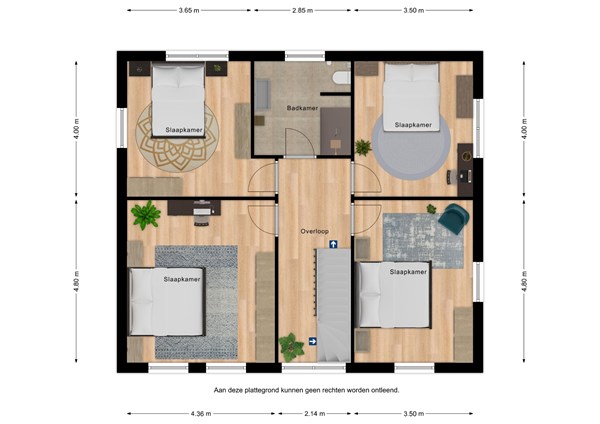 Floorplan - Oude Kerkstraat 6, 4501 AD Oostburg